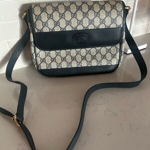 Gucci blue and white Crossbody Bag vintage crossbody
